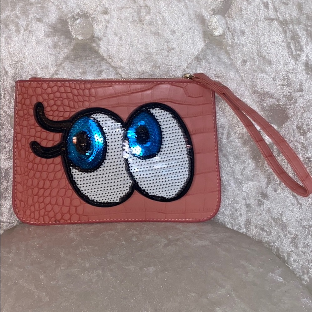 Pink Wristlet/Cross Body Bag